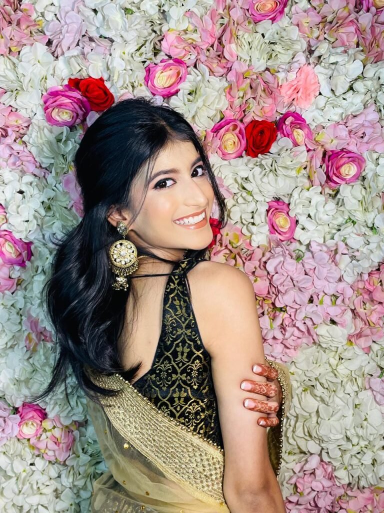 girl wearing party makeup